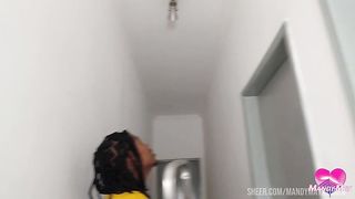 Contractor changed a light bulb and got paid in anal - 0% pussy