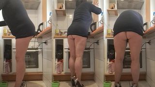 IN THE KITCHEN IN HEELS