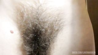 Pussy and booty with full bush!