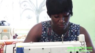 The neighborhood seamstress with her client who takes the measurements of the pants and takes the opportunity to take the measurements of his cock which she likes begins by sucking and drinking the sp