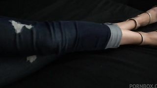 Erotique Entertainment - glamorous PARIS AMOUR has her high heeled and bare feet worshipped , and her heels nicely fucked, during her hot sex session with porn legend ERIC JOHN ErotiqueShoeSex