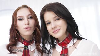 Group Fucking with Two Young Schoolgirls