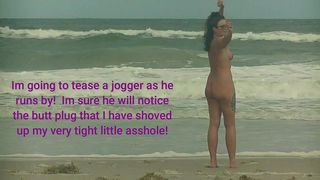 NUDE BEACH PUBLIC BUTT PLUG SURPRISE! PART 1