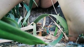 Italian slut pisses on a crucifix in a deconsecrated cemetery