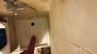 Spy on your beautiful Italian in the shower exclusive content