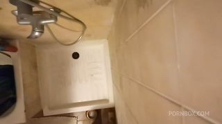 Spy on your beautiful Italian in the shower exclusive content