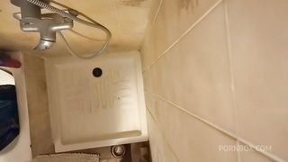 Spy on your beautiful Italian in the shower exclusive content