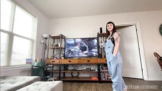 POV - Fucking My Stepsister's Fat Ass - GAPE and Anal Creampie! Steve Rickz and Ava Damore