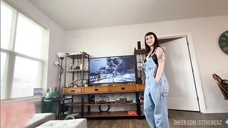 POV - Fucking My Stepsister's Fat Ass - GAPE and Anal Creampie! Steve Rickz and Ava Damore