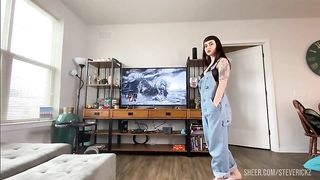 POV - Fucking My Stepsister's Fat Ass - GAPE and Anal Creampie! Steve Rickz and Ava Damore