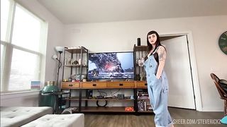 POV - Fucking My Stepsister's Fat Ass - GAPE and Anal Creampie! Steve Rickz and Ava Damore