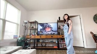 POV - Fucking My Stepsister's Fat Ass - GAPE and Anal Creampie! Steve Rickz and Ava Damore