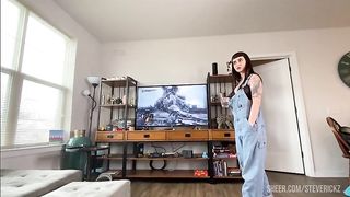 POV - Fucking My Stepsister's Fat Ass - GAPE and Anal Creampie! Steve Rickz and Ava Damore