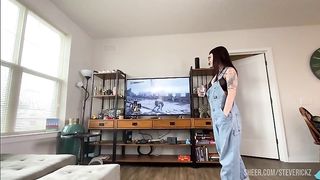 POV - Fucking My Stepsister's Fat Ass - GAPE and Anal Creampie! Steve Rickz and Ava Damore