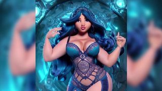 Thick curvy etherial princesses showing their sexy bodies for the backalley