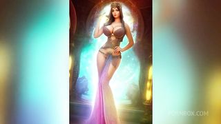 Thick curvy etherial princesses showing their sexy bodies for the backalley
