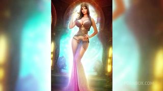 Thick curvy etherial princesses showing their sexy bodies for the backalley