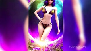 Thick curvy etherial princesses showing their sexy bodies for the backalley