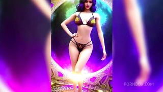 Thick curvy etherial princesses showing their sexy bodies for the backalley