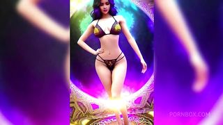 Thick curvy etherial princesses showing their sexy bodies for the backalley