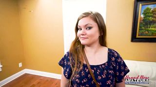 BRUNETTE COED CUTIE LAUREN GETS HER PUSSY AND TIGHT ASS DEEPLY FUCKED!