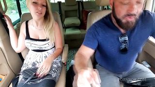 Beautiful booty slut fucked well in the car by hot Shany Sky