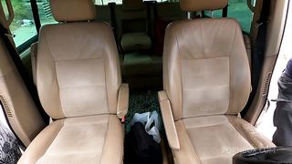 Beautiful booty slut fucked well in the car by hot Shany Sky