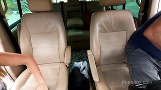 Beautiful booty slut fucked well in the car by hot Shany Sky