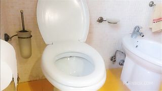 pee and shaving time for Chantal