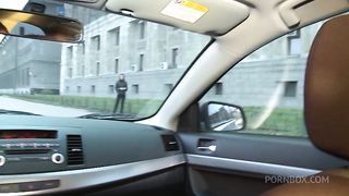 Tiny brunette invites BF at her place in order to try anal