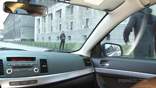 Tiny brunette invites BF at her place in order to try anal