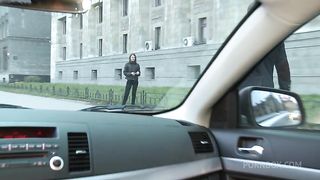 Tiny brunette invites BF at her place in order to try anal