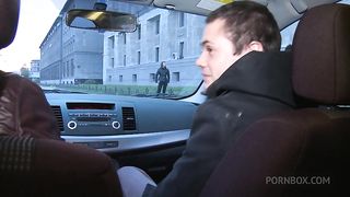 Tiny brunette invites BF at her place in order to try anal