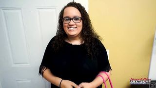 BUSTY BRUNETTE HARPER B SUCKS A HARD COCK AND GETS HER PUSSY FUCKED!