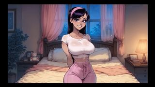 MY NEW GIRLFRIEND [ TABOO HENTAI GAME ] EP.16 GF CAUGHT WATCHING THREESOME PORN SHARING A BIG DICK WITH HER BEST FRIEND !
