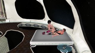 ANIMATED 3D PORN - LESBIAN GIRL RIDING STRAPON DICK IN COWGIRL POSITION