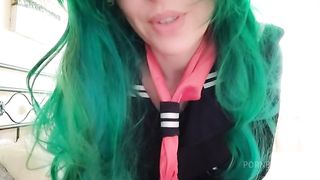 schoolgirl Chantal very sexy with her uniform and..