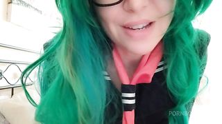 schoolgirl Chantal very sexy with her uniform and..