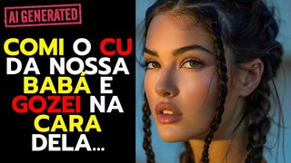 FODI GOSTOSO E JORREI LEITE NA CARA DA NOSSA BABA...