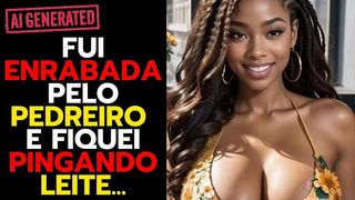 FUI FODIDA PELO NOSSO PEDREIRO, ELE COMEU GOSTOSO O MEU RABO E JORROU SEU LEITE QUENTE EM MIM...