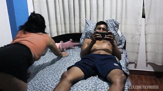 I fucked my friend's brother while he was on his cell phone