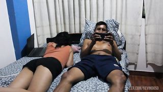 I fucked my friend's brother while he was on his cell phone