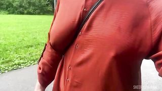 RISKY OUTDOOR SQUIRTING ORGASM IN FOREST. PUBLIC FLASHING SAGGY TITS. HAIRY PUSSY FLASH AMATEUR MILF.