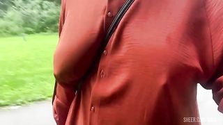 RISKY OUTDOOR SQUIRTING ORGASM IN FOREST. PUBLIC FLASHING SAGGY TITS. HAIRY PUSSY FLASH AMATEUR MILF.