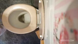 Perfect ass pee and farts on the wc 4K