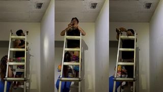 HANDY MAN GETTING HIS DICK SUCKED