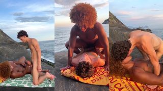 NEGAO FUDEND COM O GRINGO NA PRAIA DE ABERICO