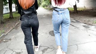 Outdoor POV Femdom Over A Random Stranger (You) And Jeans Fetish
