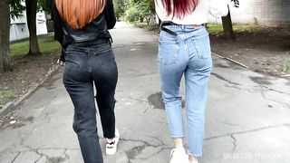 Outdoor POV Femdom Over A Random Stranger (You) And Jeans Fetish