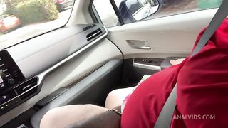 Big Ass Milf Mom With Big Tits Caught Masturbating Publicly In Car & Getting Fingered By Black Guy (Outdoor Sex)